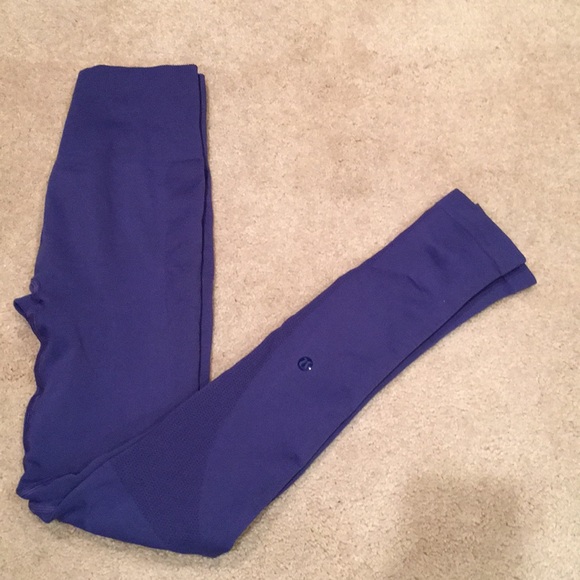 lululemon athletica Pants - Lululemon Zone In Tights - cobalt blue